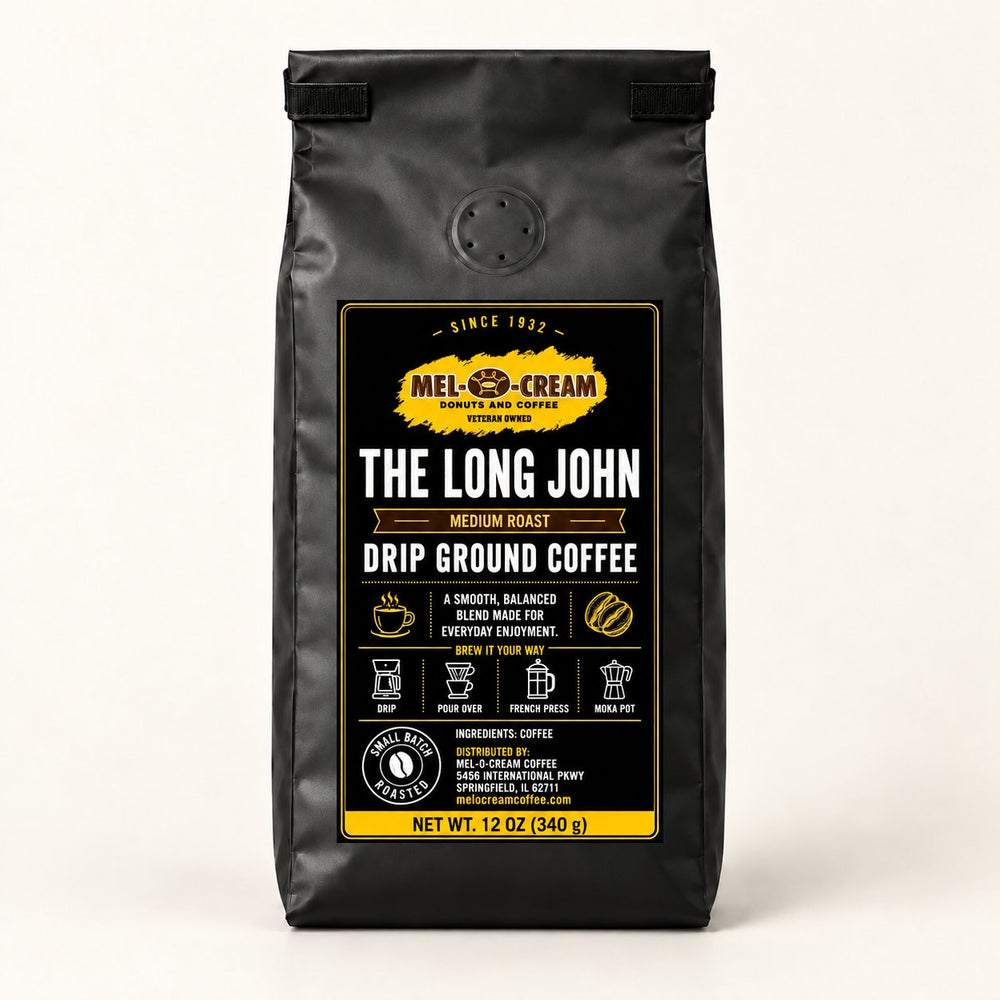Mel-O-Cream The Long John — Mexico Single Origin — Medium Roast — 12 oz Drip Ground — Official label
